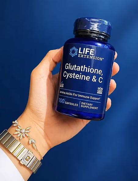 طريقة استخدام Life Extension Glutathione, Cysteine & Vitamin C